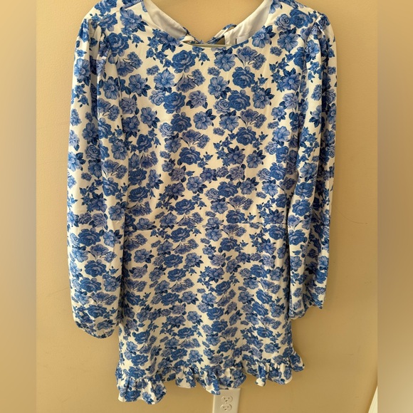 Sugar lips Wilma Floral Ruffle Flounce Mini Dress size L NWT - Picture 3 of 8